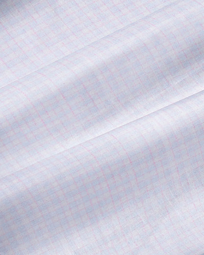 State & Liberty - "The Brady" Light Pink & Light Blue Mini Check