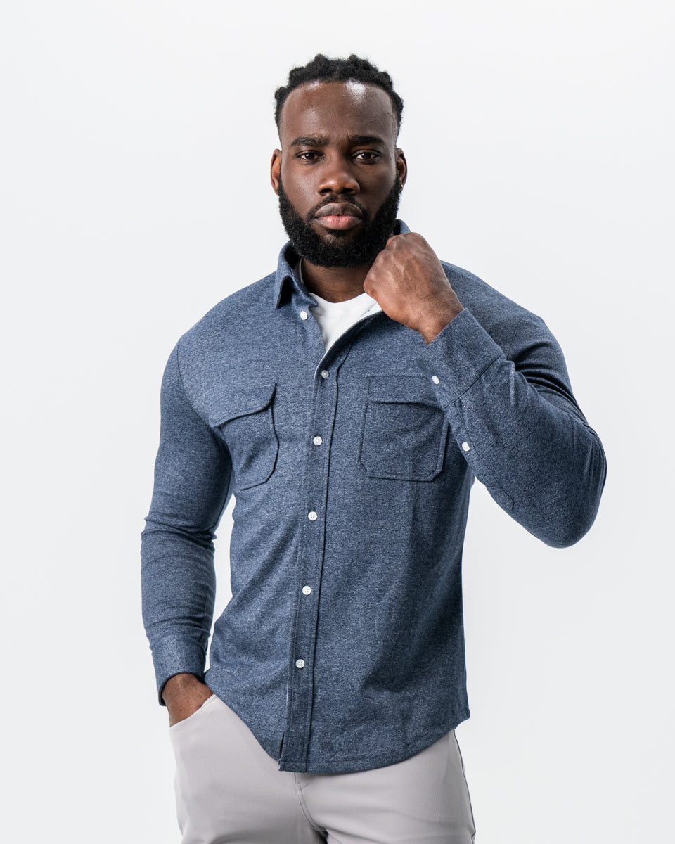 State & Liberty - Patch Pocket Button Down - Navy