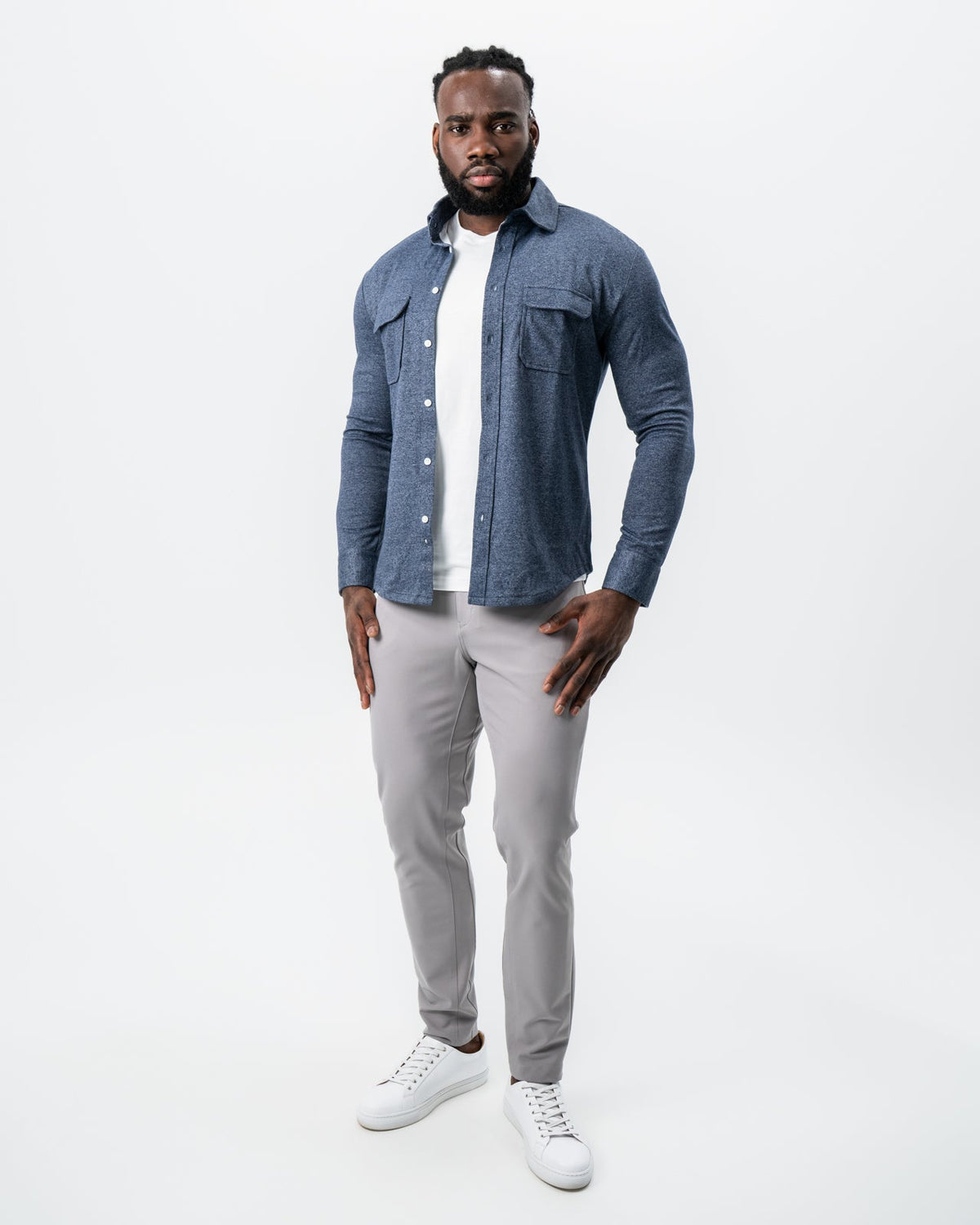 State & Liberty - Patch Pocket Button Down - Navy