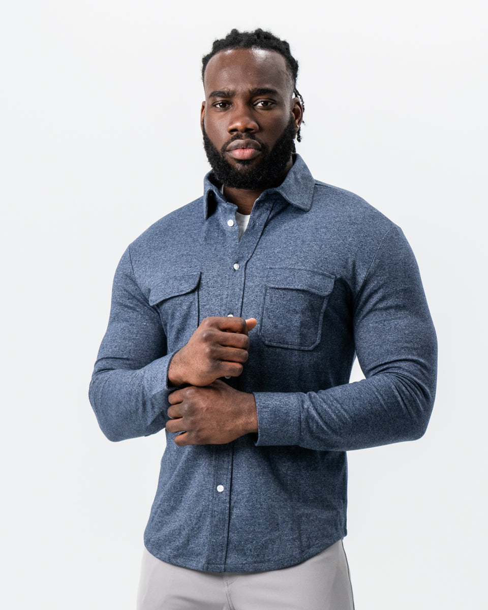 State & Liberty - Patch Pocket Button Down - Navy