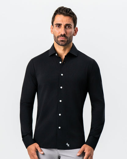 State & Liberty - "The Dexter" Black Button Down