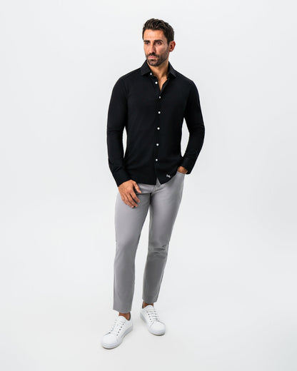 State & Liberty - "The Dexter" Black Button Down