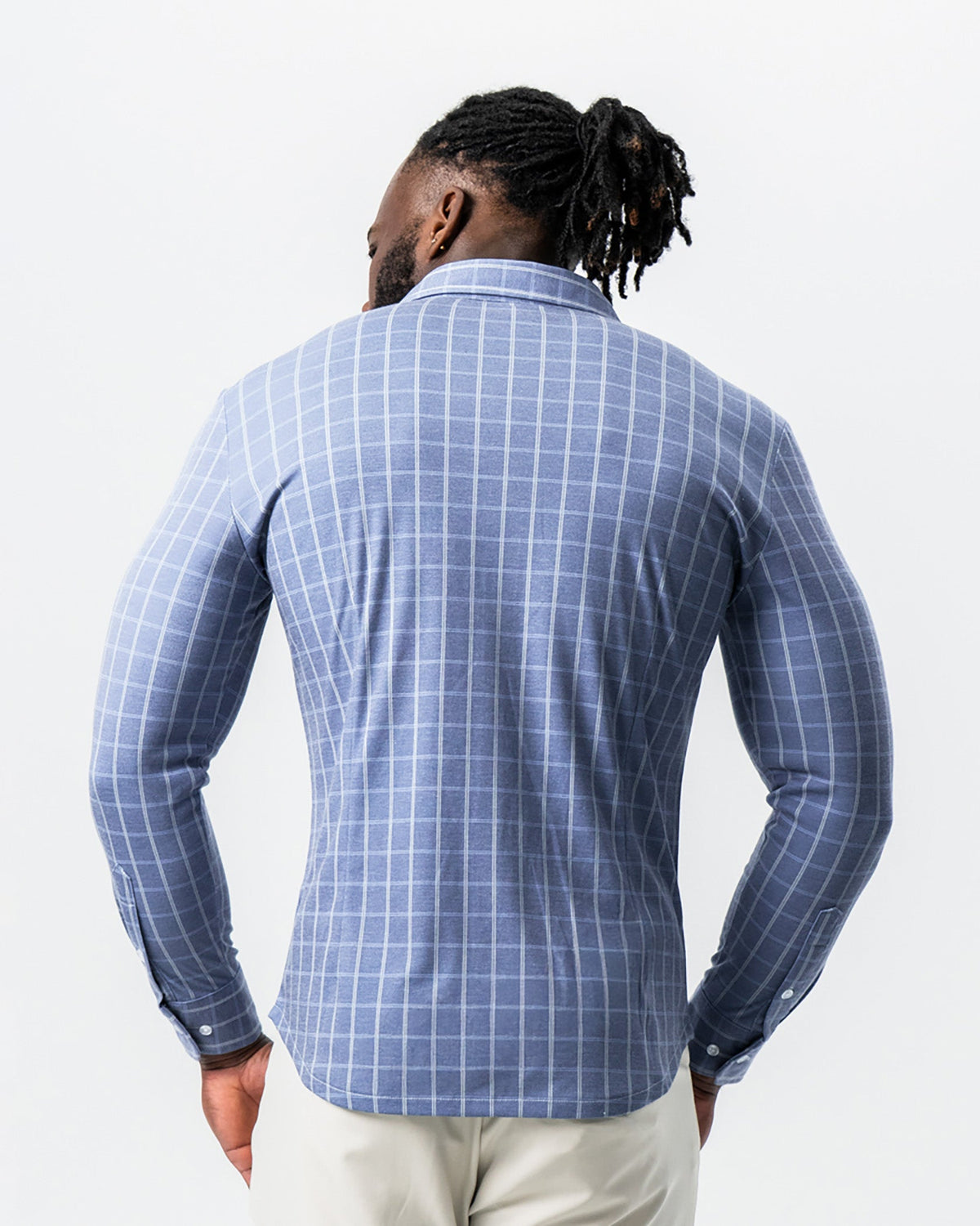 State & Liberty - "The Davy" Navy, Light Blue, and Cream Button Down