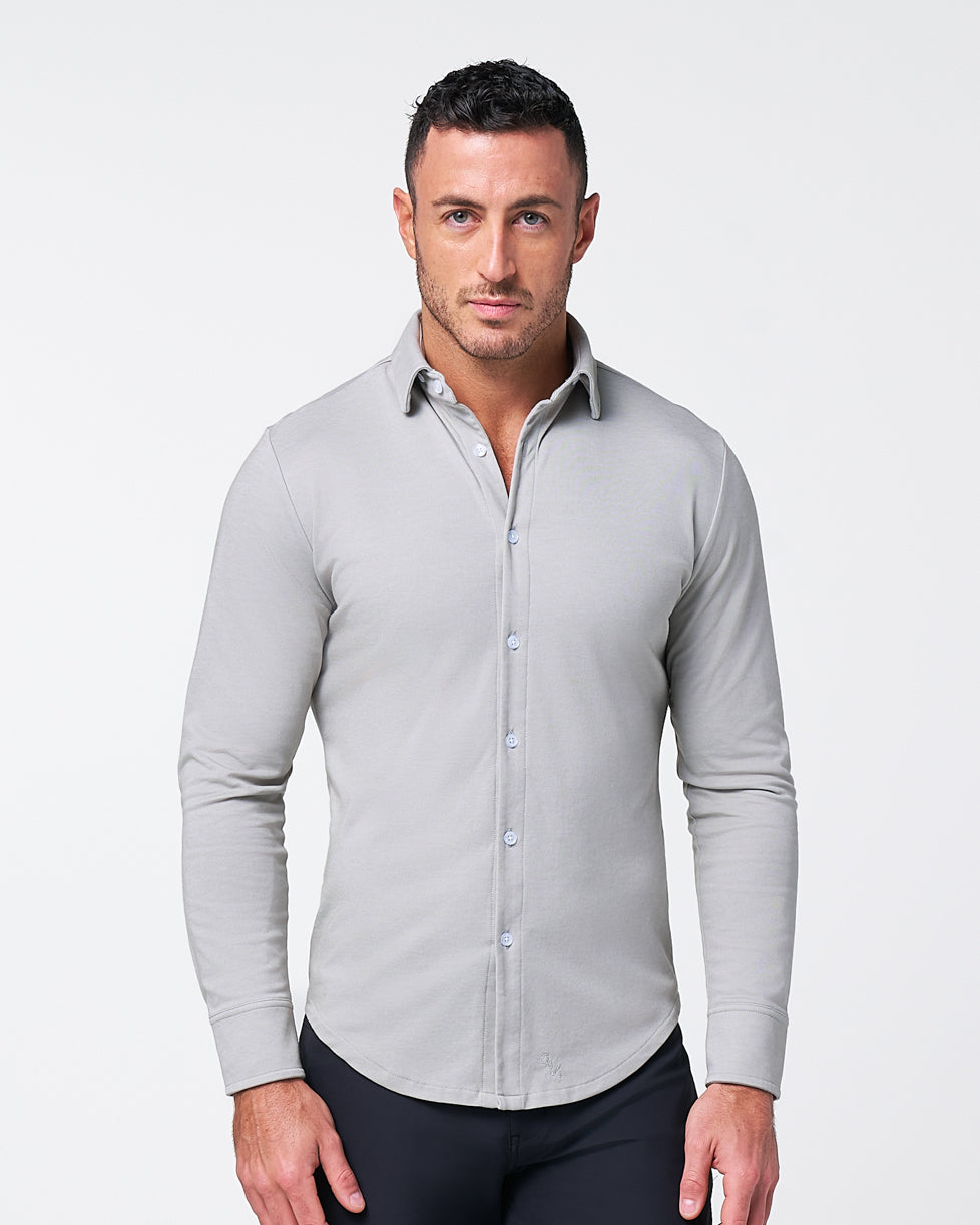 State & Liberty - "The Omaha" Sandstone Pique Button Down