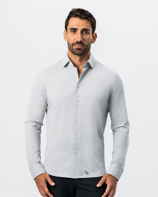 State & Liberty - "The Fowler" Grey Button Down