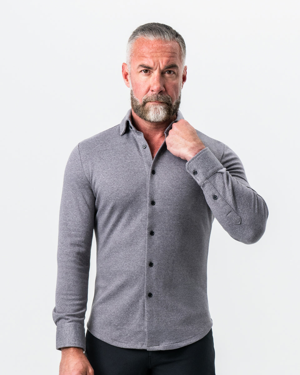 State & Liberty - "The Onyx" Charcoal Button Down