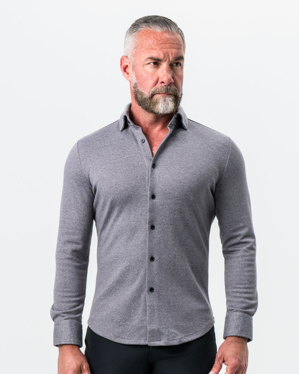 State & Liberty - "The Onyx" Charcoal Button Down