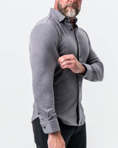 State & Liberty - "The Onyx" Charcoal Button Down