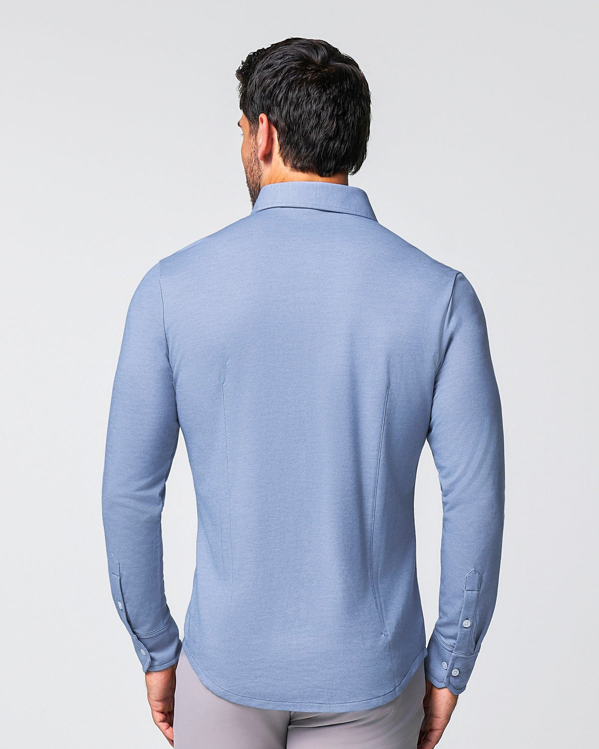 State & Liberty - "The Dylan" Sky Blue Pique Button Down