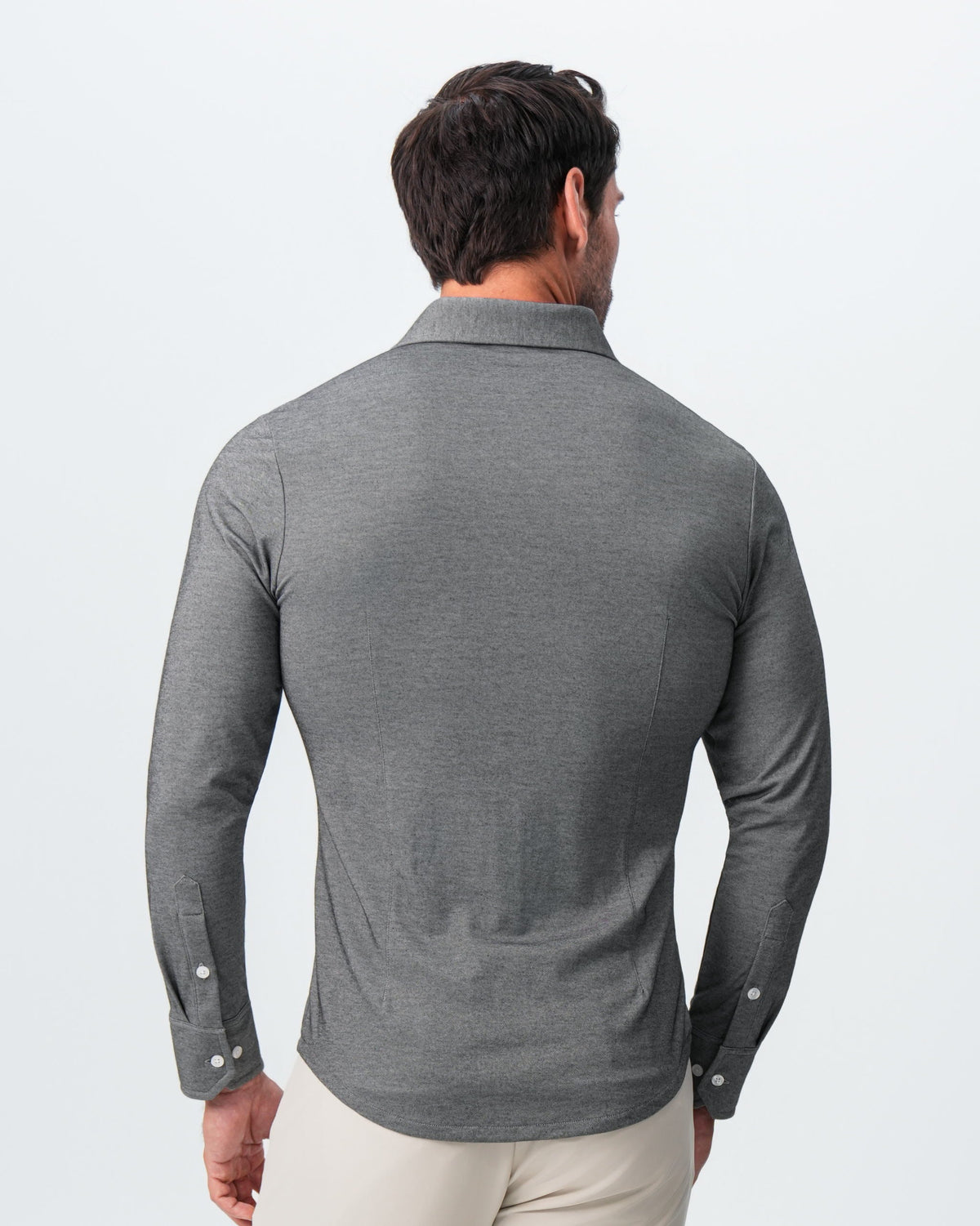 State & Liberty - "The Oakley" Charcoal Pique Button Down