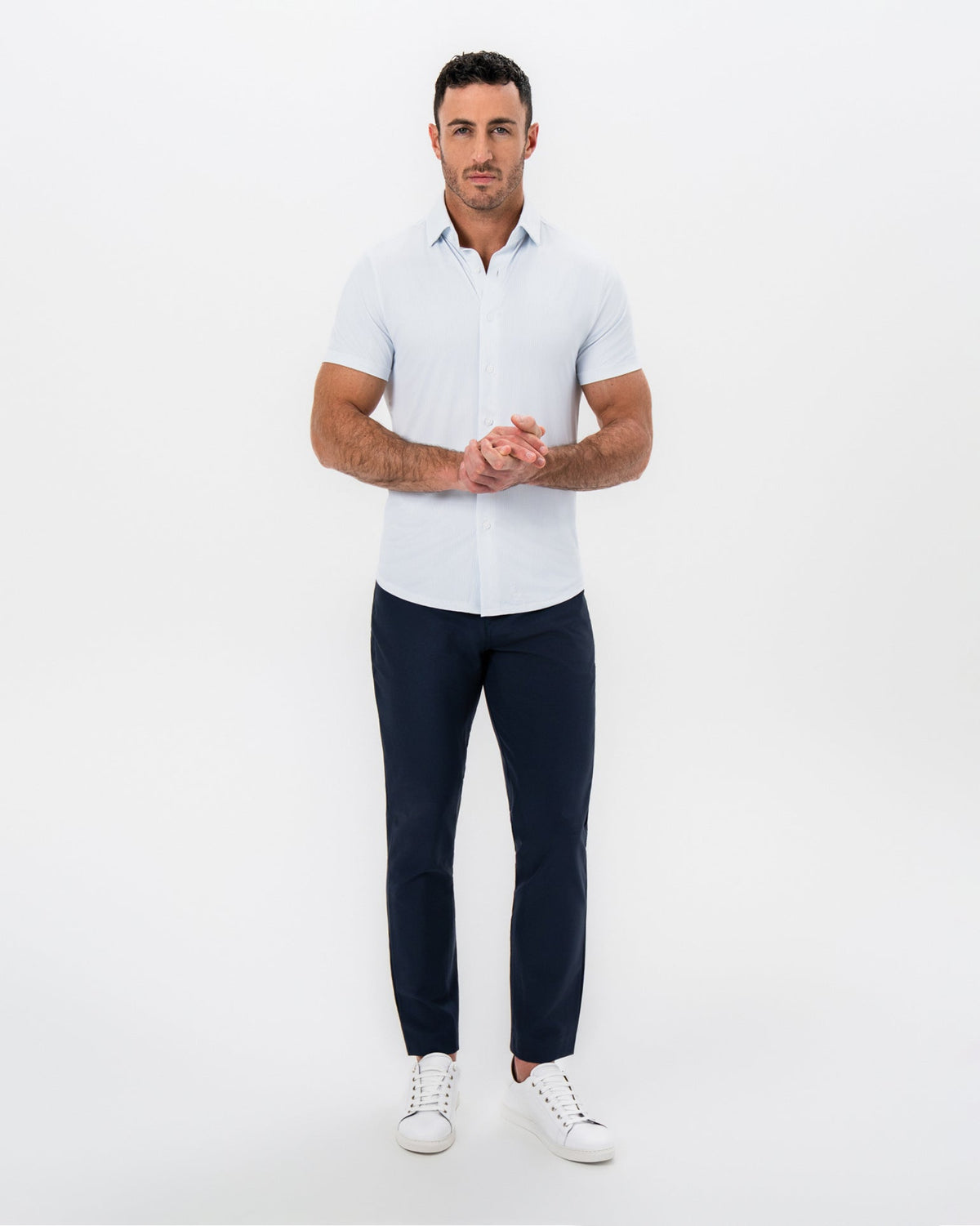 State & Liberty - "The Rio" Light Blue Pinstripe
