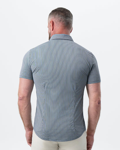 State & Liberty - "The Lombardi" Navy Print Stripe