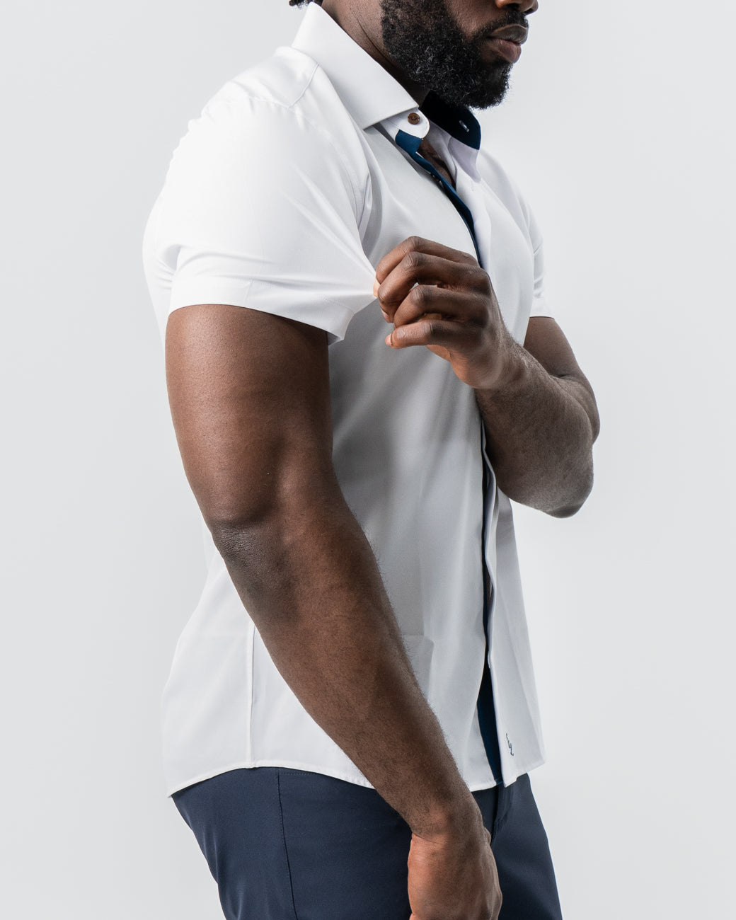 State & Liberty - "The Hampton" White with Navy Accents