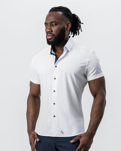State & Liberty - "The Hampton" White with Navy Accents