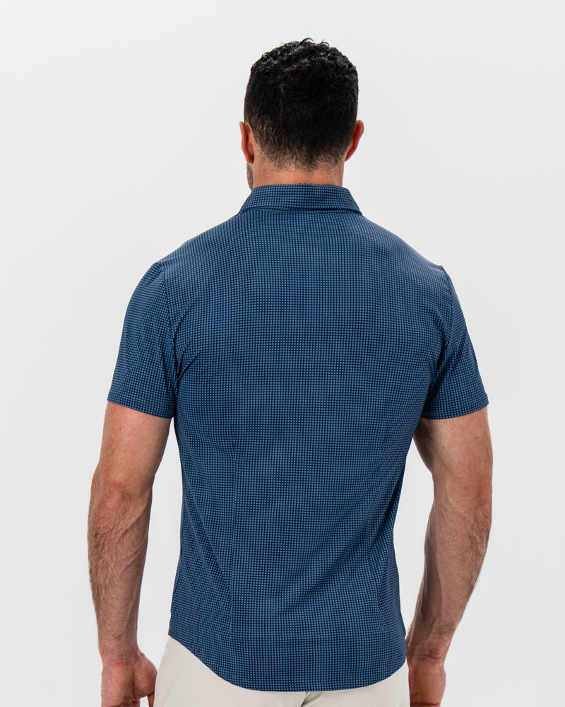 State & Liberty - "The Zingerman" Navy With White Geo Squares