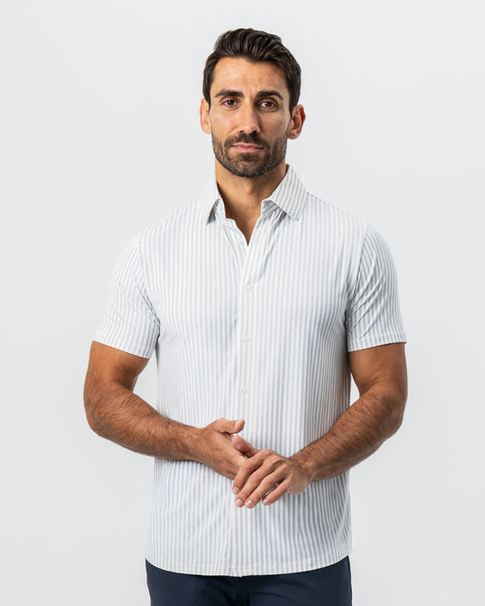 State & Liberty - "The Anchor" Light Grey Bengal Stripe