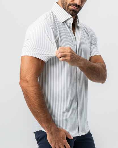 State & Liberty - "The Anchor" Light Grey Bengal Stripe
