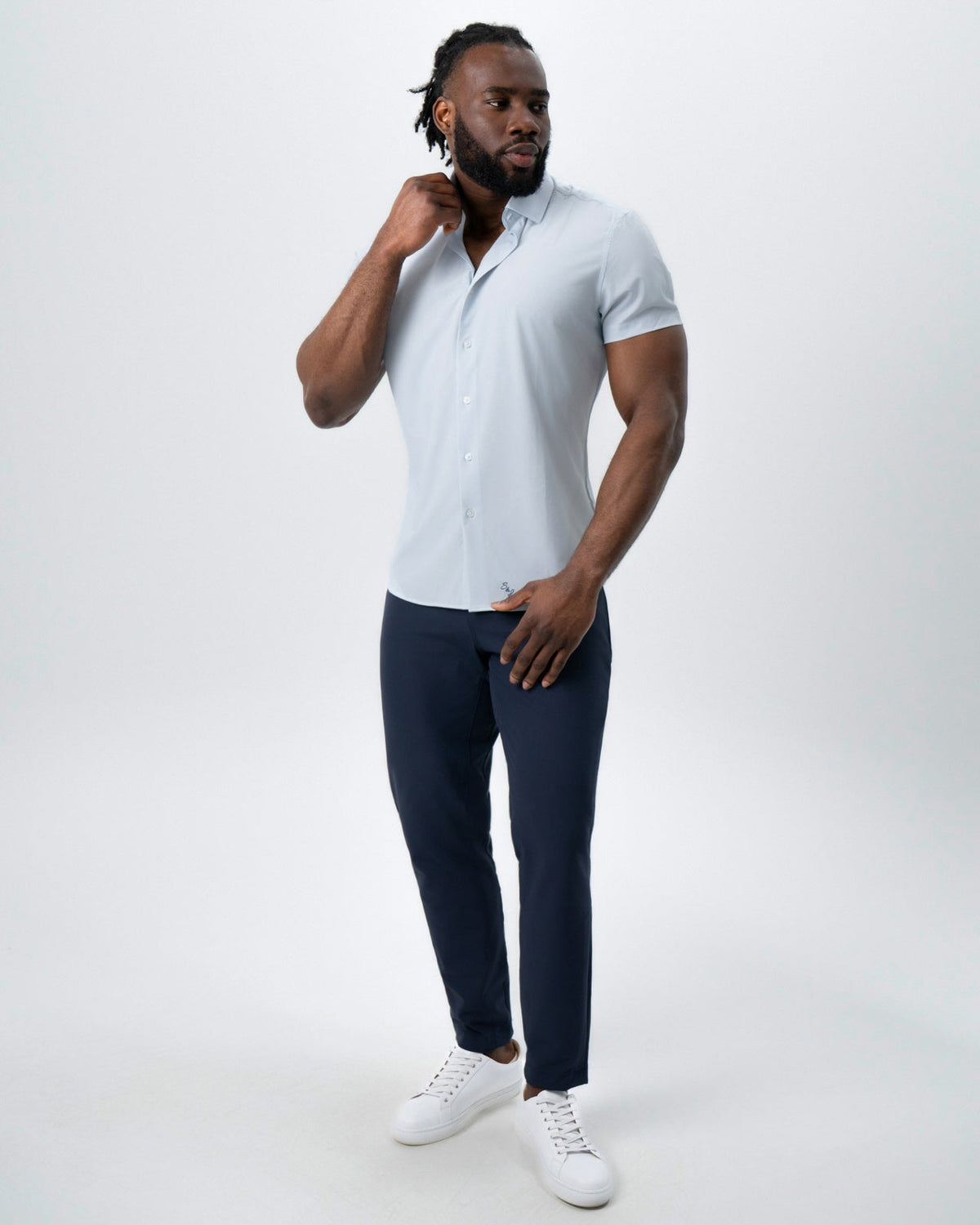 State & Liberty - "The Frank" Mini Navy Dot
