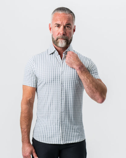 State & Liberty - "The Strudwick" Light Olive & White Check