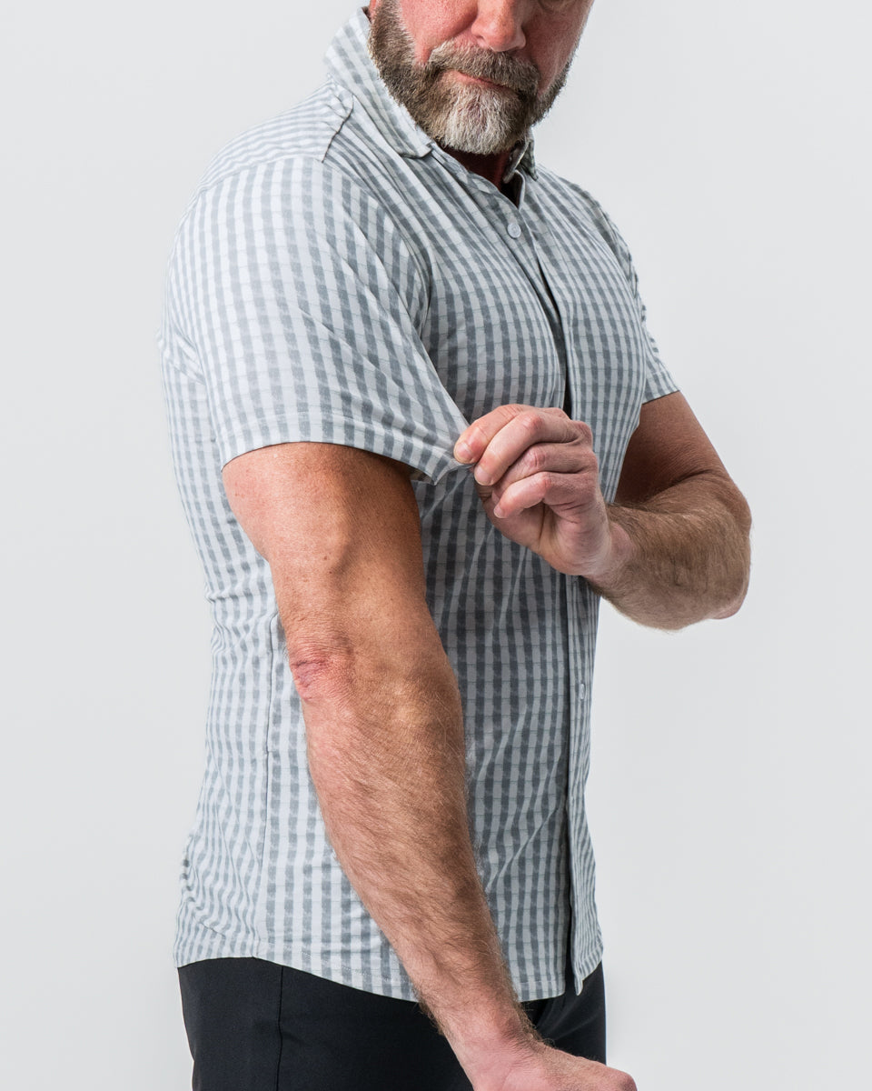 State & Liberty - "The Strudwick" Light Olive & White Check