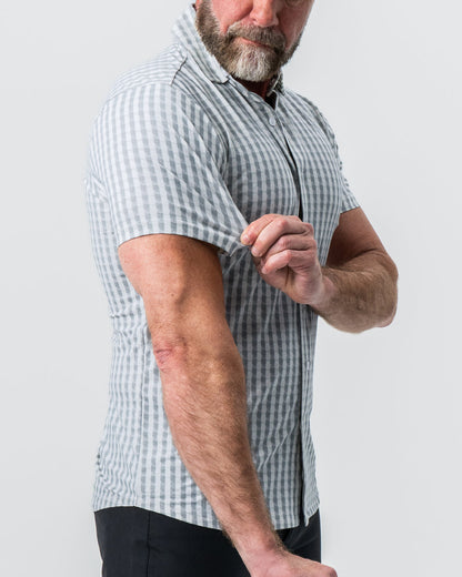 State & Liberty - "The Strudwick" Light Olive & White Check