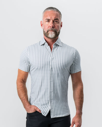 State & Liberty - "The Strudwick" Light Olive & White Check