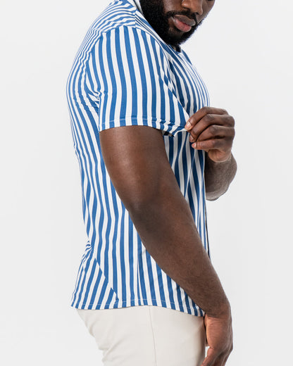 State & Liberty - "The Bay" Navy & White Bengal Stripe