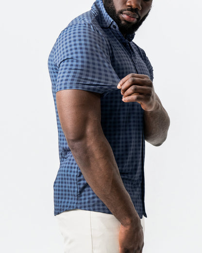 State & Liberty - "The Petoskey" Navy & Blue Big Gingham
