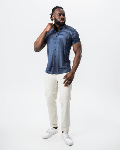 State & Liberty - "The Petoskey" Navy & Blue Big Gingham