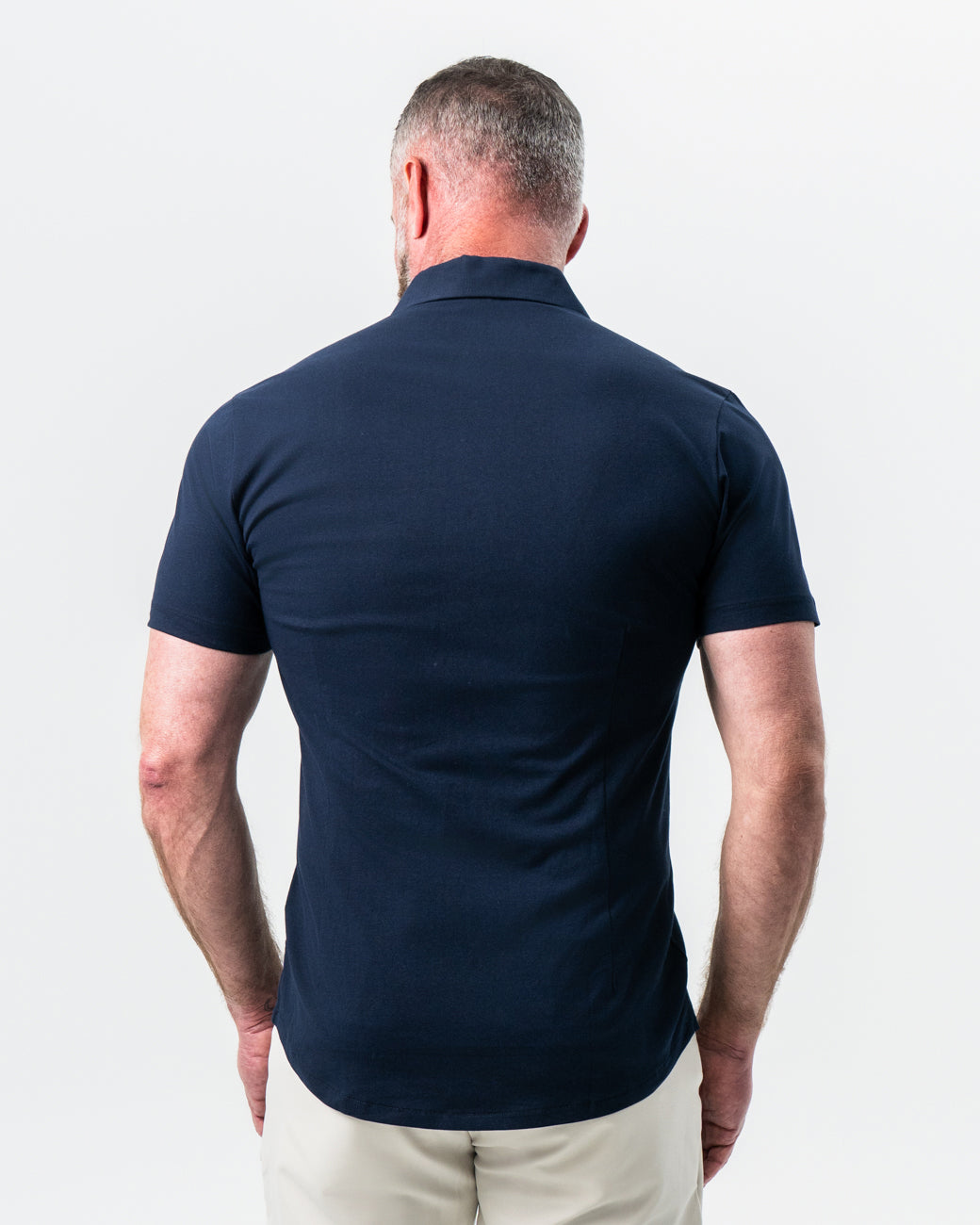 State & Liberty - "The Hawkins" Navy Short Sleeve Button Down