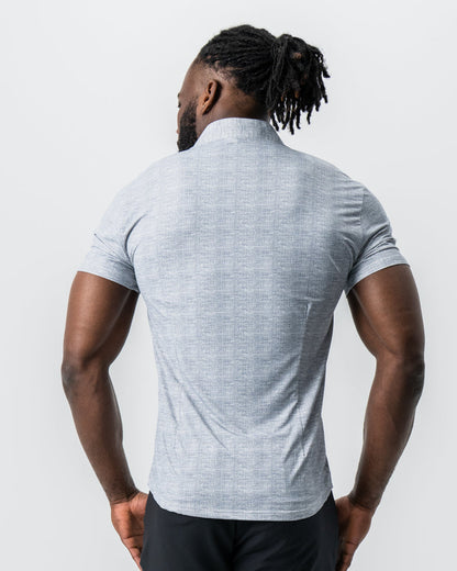 State & Liberty - "The Jefferson" Light Grey Printed Linen