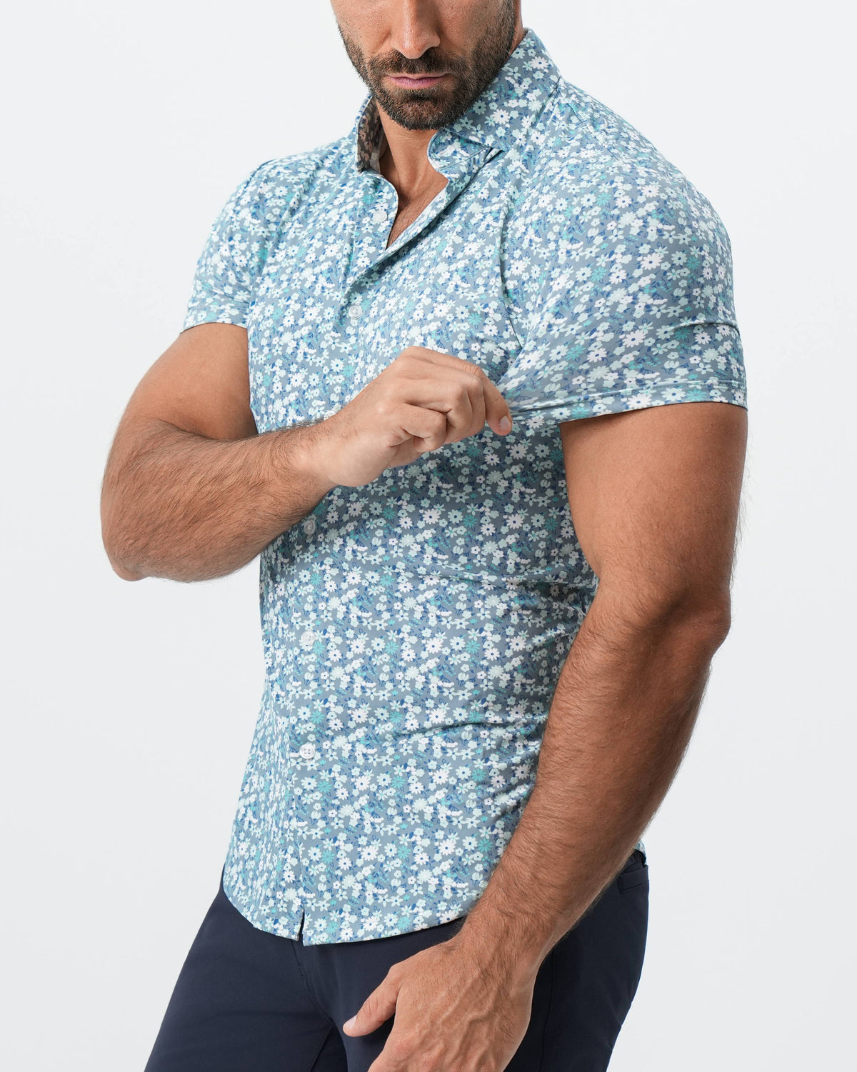 State & Liberty - "The Bloom" Grey with Floral Print
