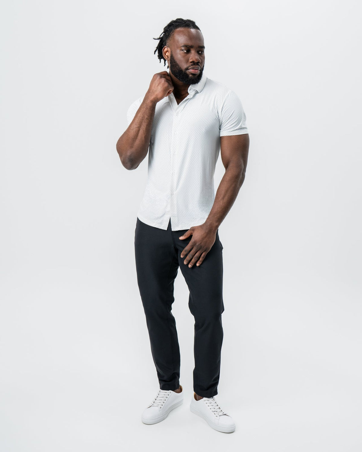 State & Liberty - "The Axwell" Black Circle With Dots