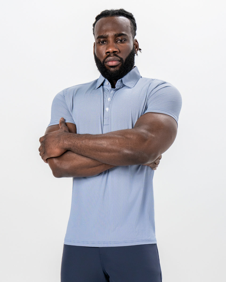 State & Liberty - "The Crosby" Navy & White Mini Geo Pattern