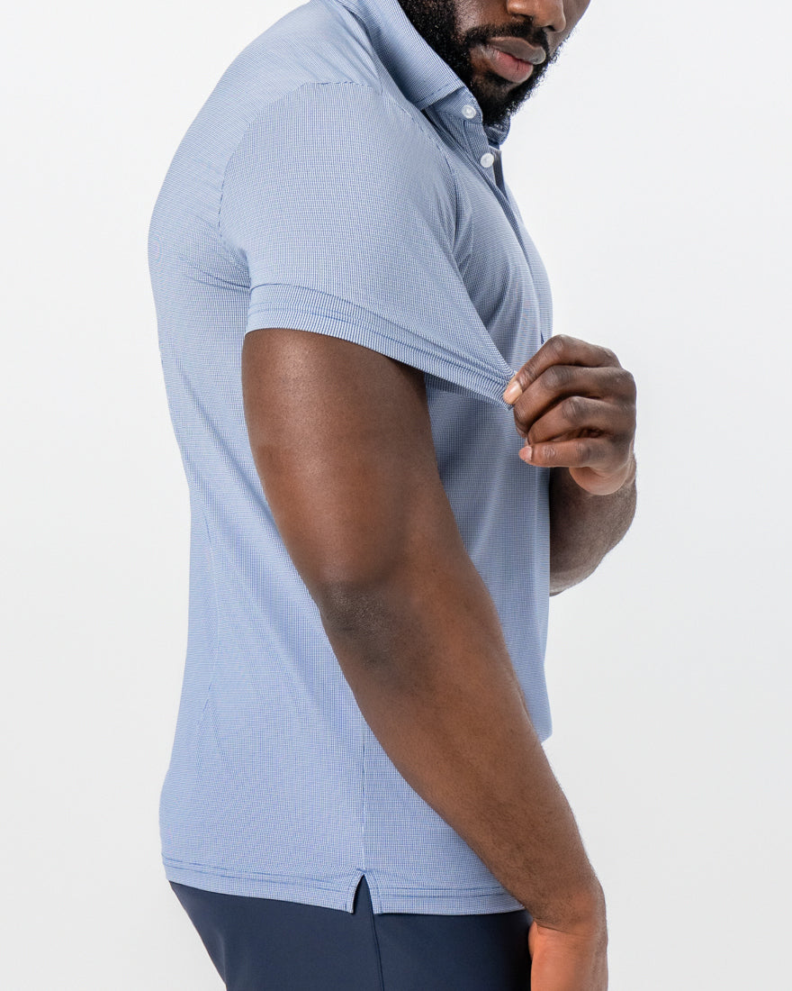 State & Liberty - "The Crosby" Navy & White Mini Geo Pattern