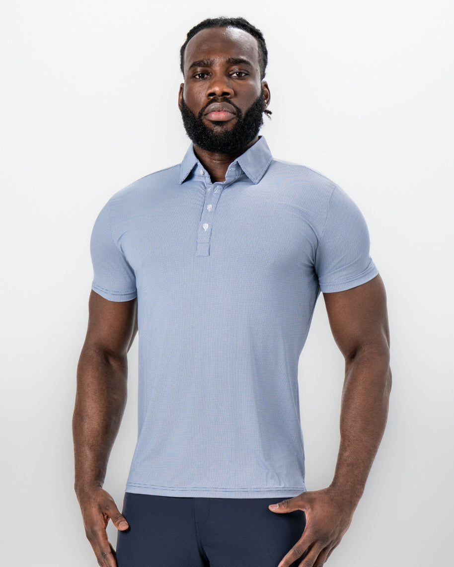 State & Liberty - "The Crosby" Navy & White Mini Geo Pattern