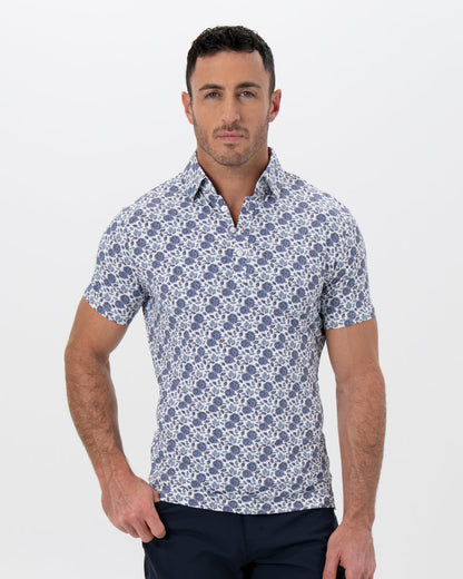 State & Liberty - "The Steel" Blue Floral Print