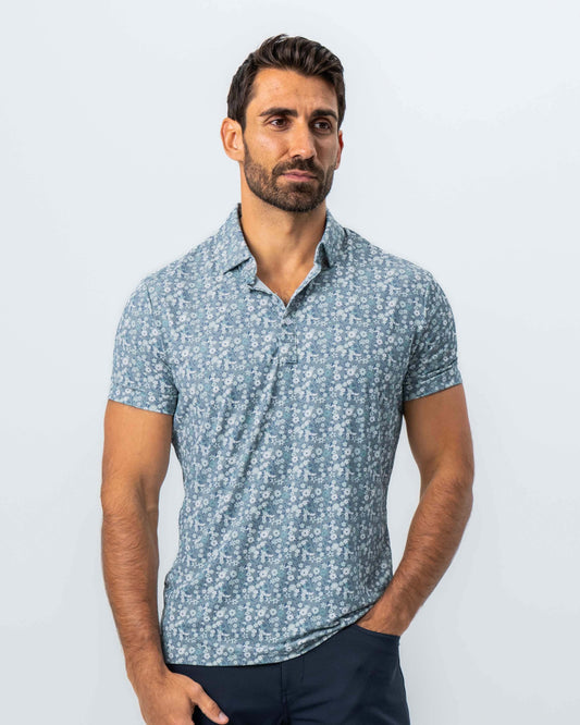 State & Liberty - "The Evergreen" Abstract Sage Floral Print