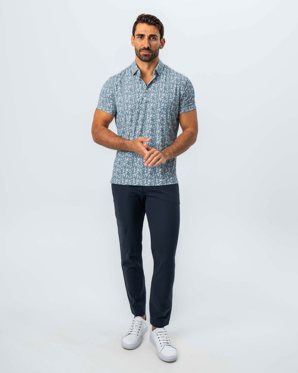 State & Liberty - "The Evergreen" Abstract Sage Floral Print