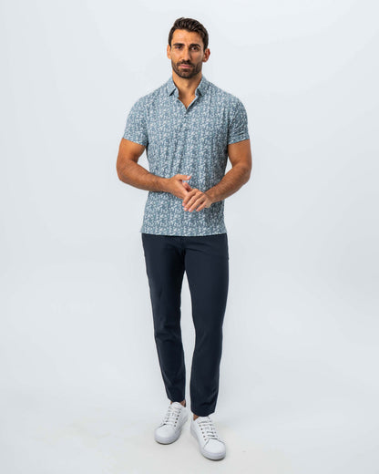 State & Liberty - "The Evergreen" Abstract Sage Floral Print