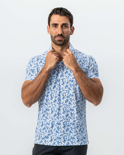 State & Liberty - "The Arctic" White, Navy & Blue Floral