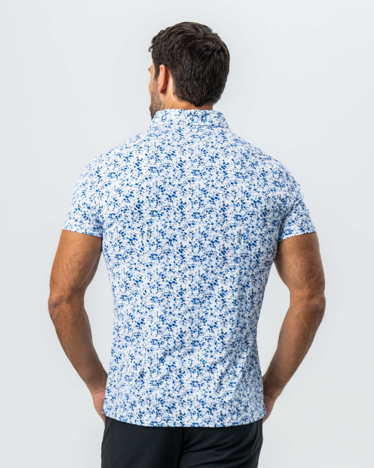 State & Liberty - "The Arctic" White, Navy & Blue Floral