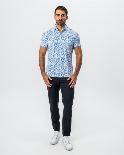 State & Liberty - "The Arctic" White, Navy & Blue Floral