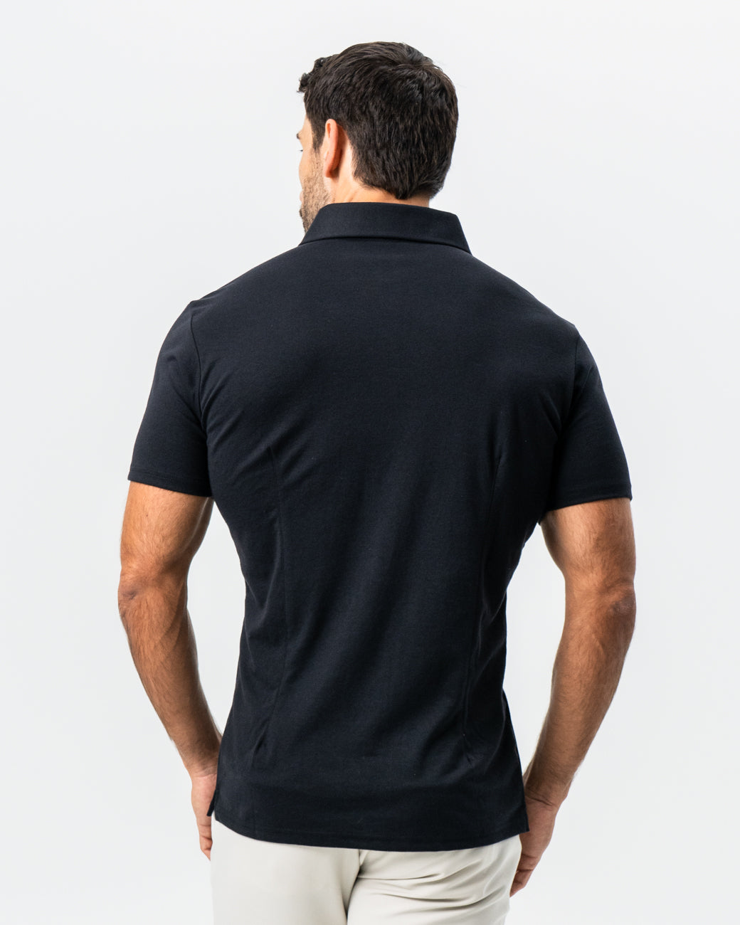 State & Liberty - "The Mercury" Black Pique Polo