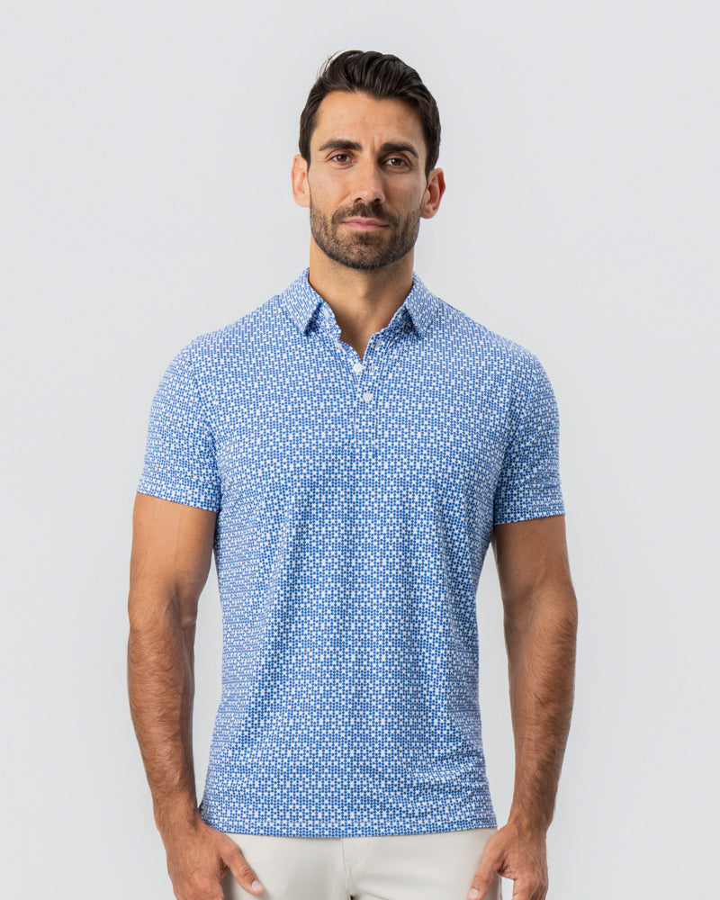 State & Liberty - "The Beckham" Geo Royal Blue & White Double Circle