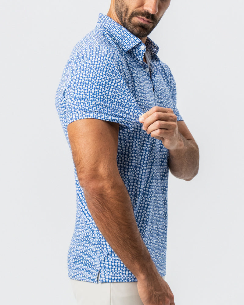State & Liberty - "The Beckham" Geo Royal Blue & White Double Circle