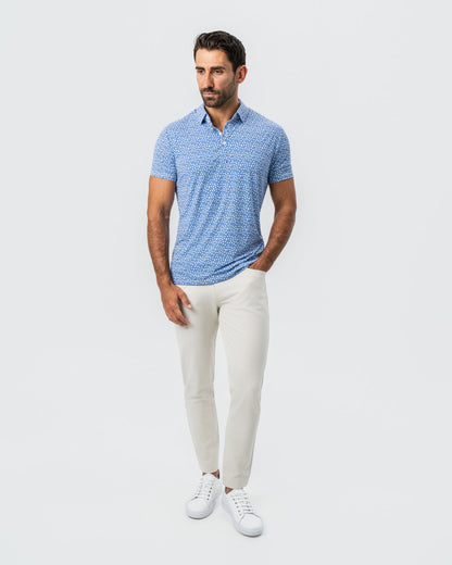 State & Liberty - "The Beckham" Geo Royal Blue & White Double Circle