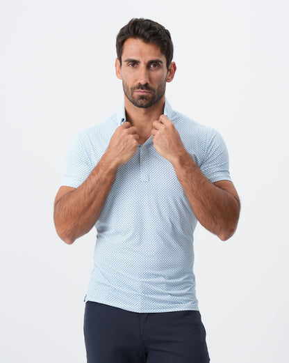State & Liberty - "The Bolt" Light Blue & Navy Cross Diamond