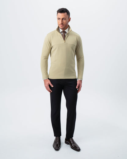 State & Liberty - Quarter Zip - Light Olive