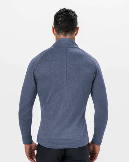 State & Liberty - Brushed Quarter Zip - Heathered Navy